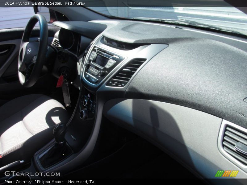 Red / Gray 2014 Hyundai Elantra SE Sedan