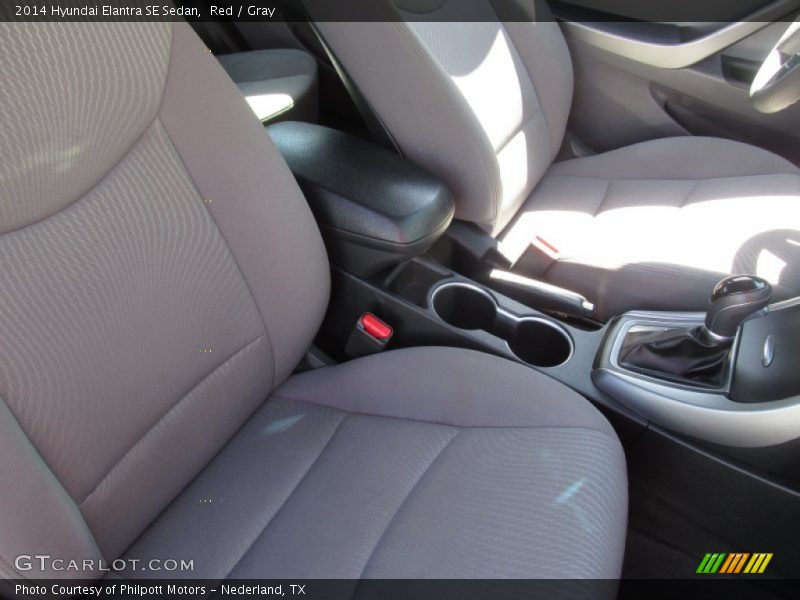 Red / Gray 2014 Hyundai Elantra SE Sedan