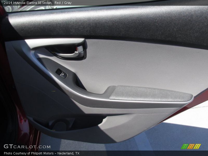 Red / Gray 2014 Hyundai Elantra SE Sedan