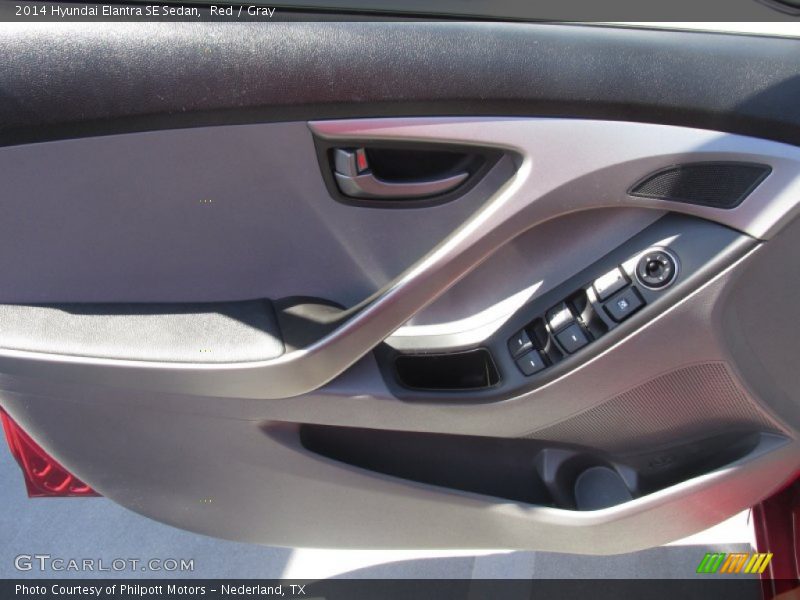 Red / Gray 2014 Hyundai Elantra SE Sedan