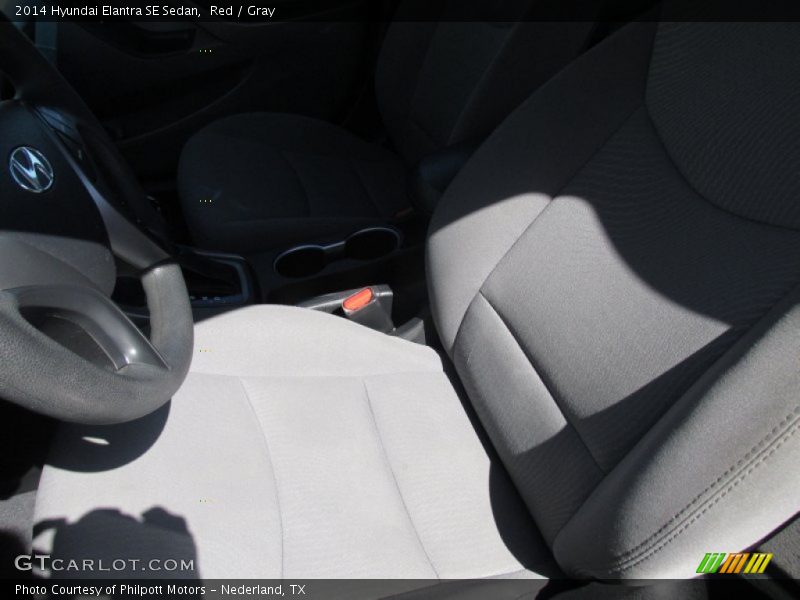 Red / Gray 2014 Hyundai Elantra SE Sedan