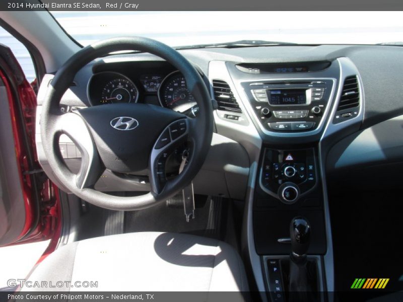 Red / Gray 2014 Hyundai Elantra SE Sedan