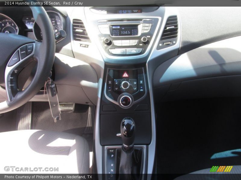Red / Gray 2014 Hyundai Elantra SE Sedan