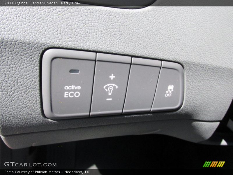 Red / Gray 2014 Hyundai Elantra SE Sedan