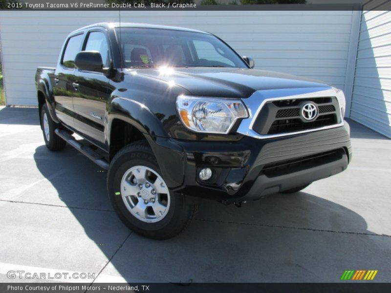 Black / Graphite 2015 Toyota Tacoma V6 PreRunner Double Cab