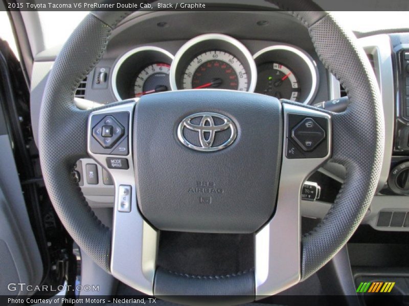 Black / Graphite 2015 Toyota Tacoma V6 PreRunner Double Cab