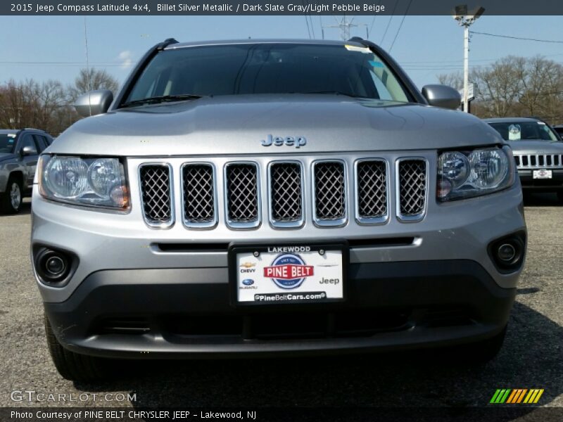 Billet Silver Metallic / Dark Slate Gray/Light Pebble Beige 2015 Jeep Compass Latitude 4x4