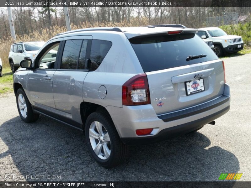 Billet Silver Metallic / Dark Slate Gray/Light Pebble Beige 2015 Jeep Compass Latitude 4x4