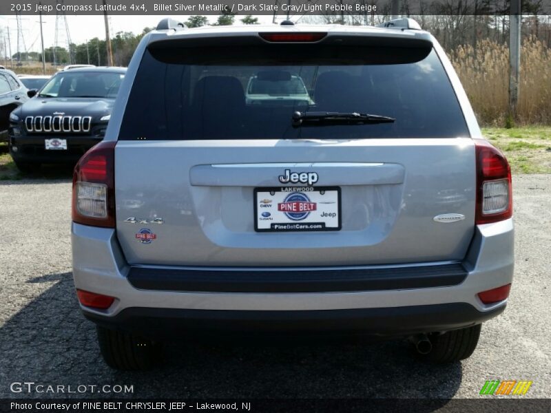 Billet Silver Metallic / Dark Slate Gray/Light Pebble Beige 2015 Jeep Compass Latitude 4x4