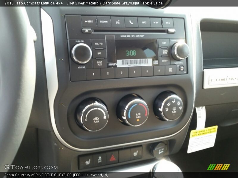 Billet Silver Metallic / Dark Slate Gray/Light Pebble Beige 2015 Jeep Compass Latitude 4x4