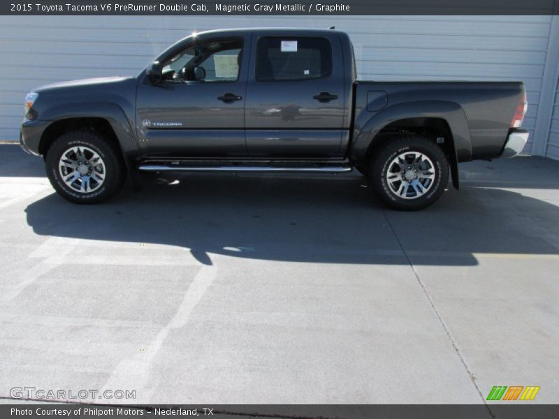 Magnetic Gray Metallic / Graphite 2015 Toyota Tacoma V6 PreRunner Double Cab