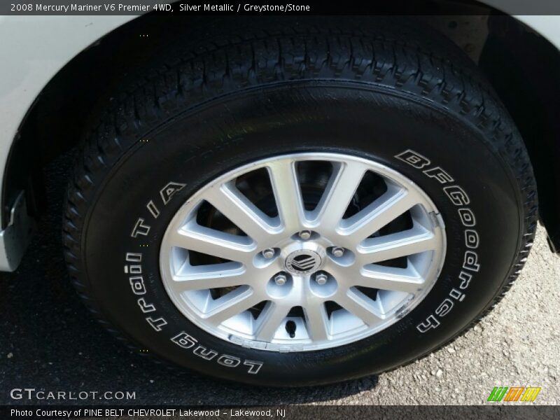 Silver Metallic / Greystone/Stone 2008 Mercury Mariner V6 Premier 4WD