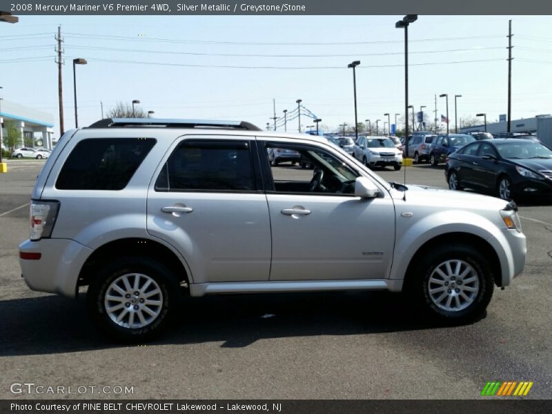 Silver Metallic / Greystone/Stone 2008 Mercury Mariner V6 Premier 4WD