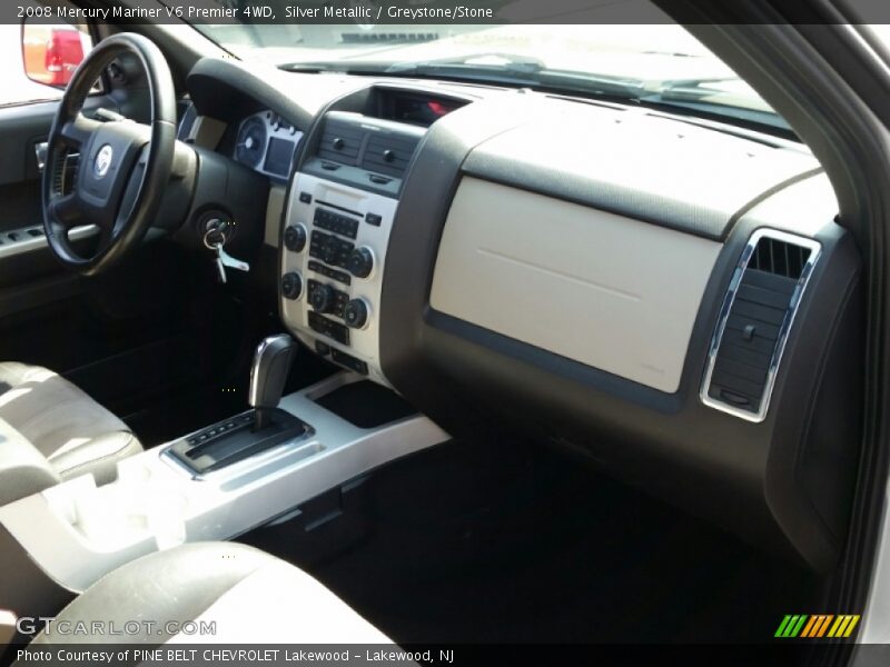 Silver Metallic / Greystone/Stone 2008 Mercury Mariner V6 Premier 4WD