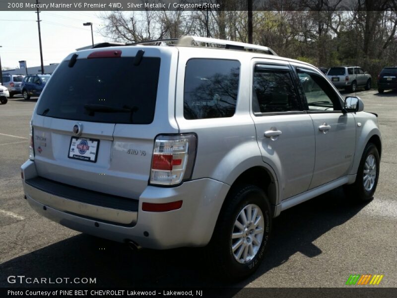 Silver Metallic / Greystone/Stone 2008 Mercury Mariner V6 Premier 4WD
