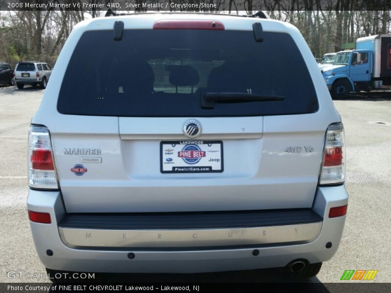 Silver Metallic / Greystone/Stone 2008 Mercury Mariner V6 Premier 4WD