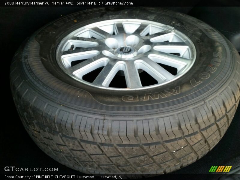 Silver Metallic / Greystone/Stone 2008 Mercury Mariner V6 Premier 4WD
