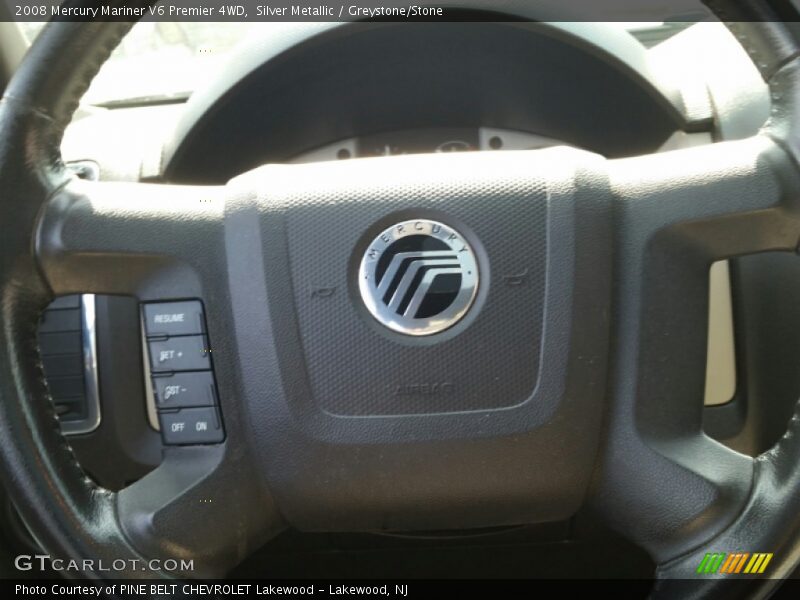 Silver Metallic / Greystone/Stone 2008 Mercury Mariner V6 Premier 4WD