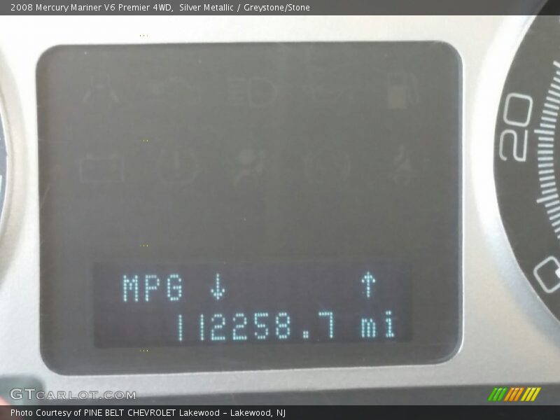 Silver Metallic / Greystone/Stone 2008 Mercury Mariner V6 Premier 4WD