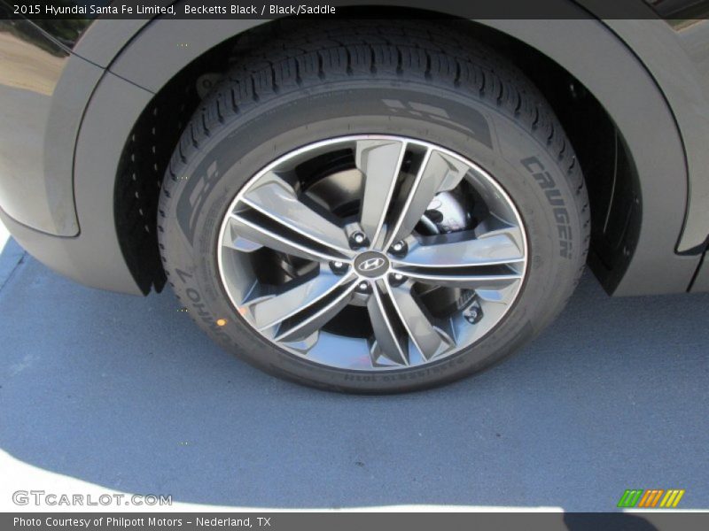 Becketts Black / Black/Saddle 2015 Hyundai Santa Fe Limited