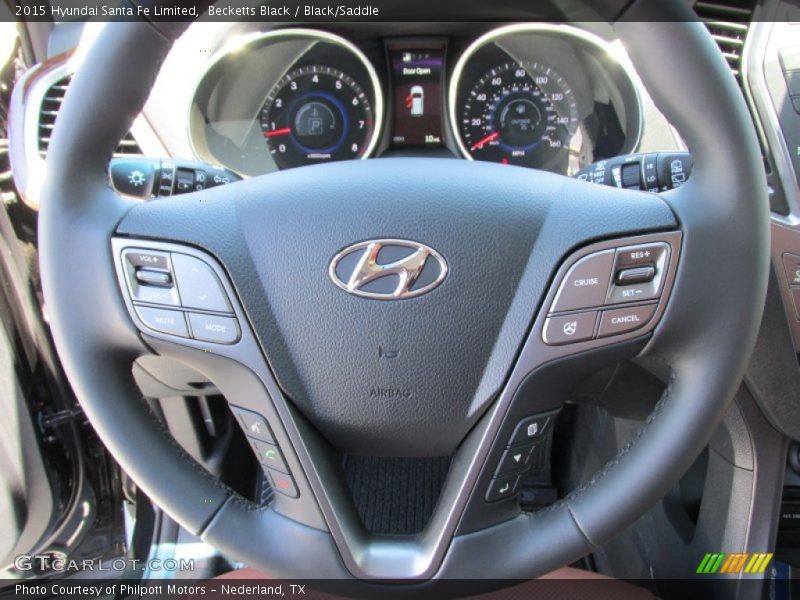 Becketts Black / Black/Saddle 2015 Hyundai Santa Fe Limited