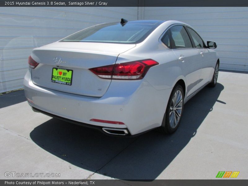 Santiago Silver / Gray 2015 Hyundai Genesis 3.8 Sedan