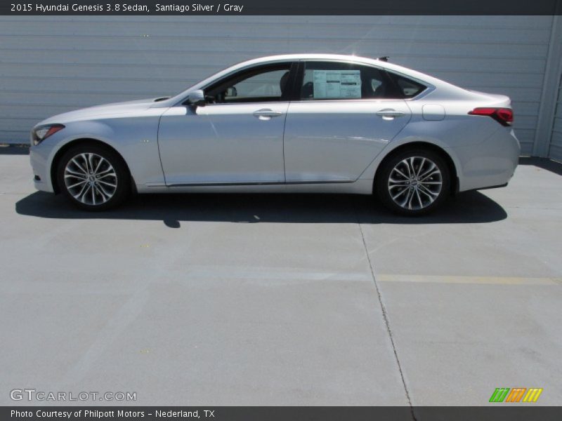 Santiago Silver / Gray 2015 Hyundai Genesis 3.8 Sedan