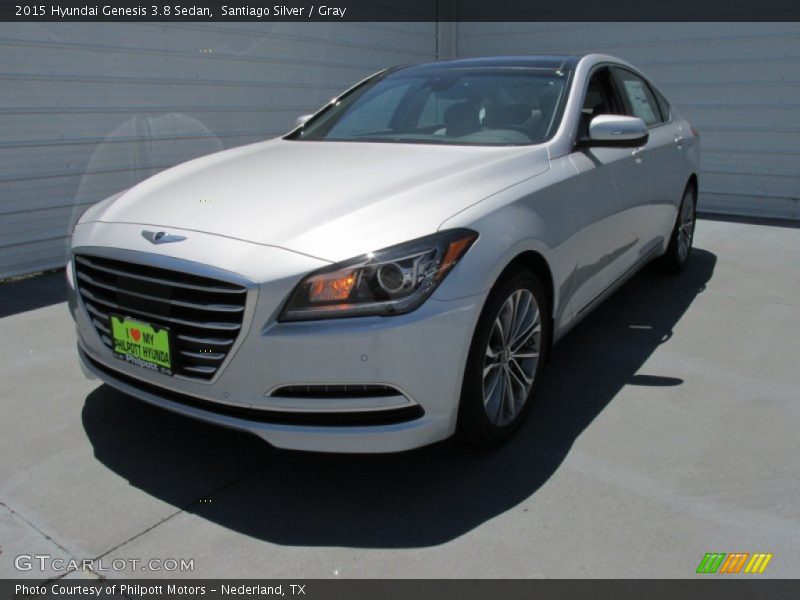 Santiago Silver / Gray 2015 Hyundai Genesis 3.8 Sedan