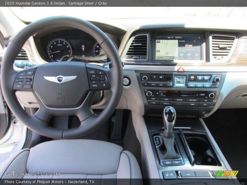 Santiago Silver / Gray 2015 Hyundai Genesis 3.8 Sedan