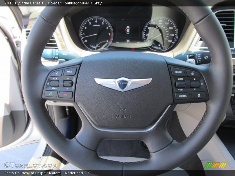 Santiago Silver / Gray 2015 Hyundai Genesis 3.8 Sedan