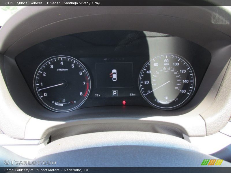 Santiago Silver / Gray 2015 Hyundai Genesis 3.8 Sedan