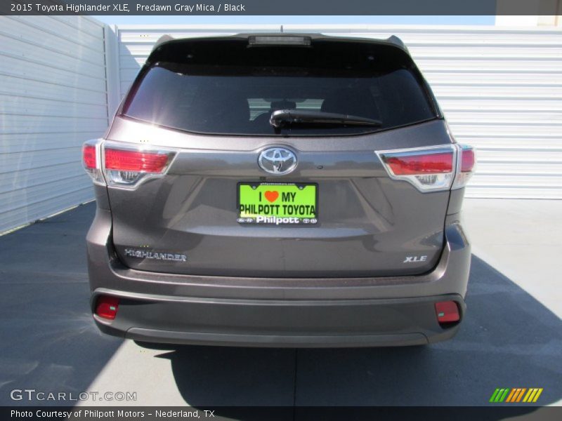 Predawn Gray Mica / Black 2015 Toyota Highlander XLE