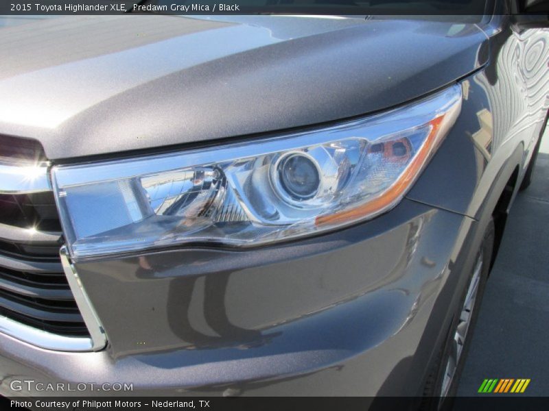 Predawn Gray Mica / Black 2015 Toyota Highlander XLE