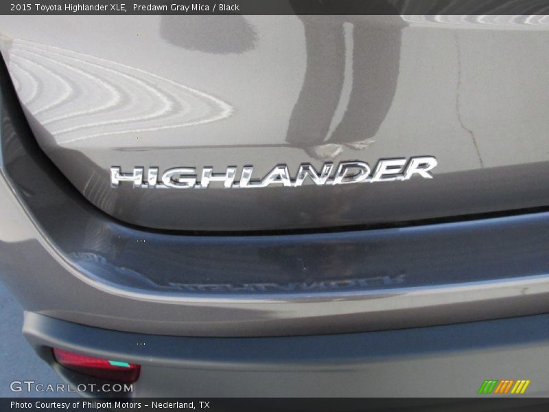 Predawn Gray Mica / Black 2015 Toyota Highlander XLE