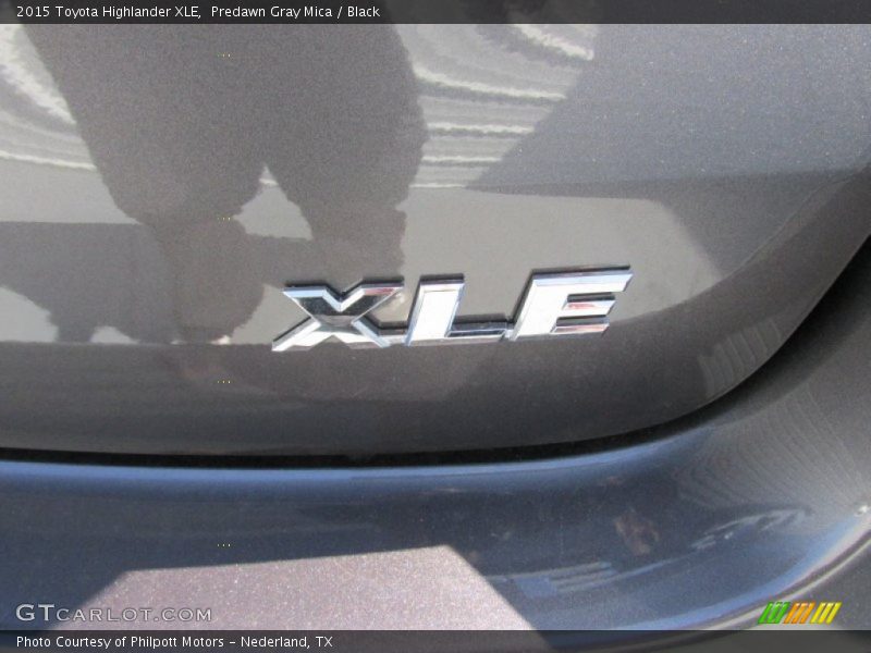 Predawn Gray Mica / Black 2015 Toyota Highlander XLE