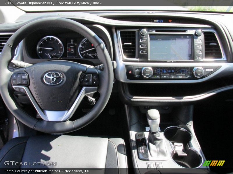 Predawn Gray Mica / Black 2015 Toyota Highlander XLE