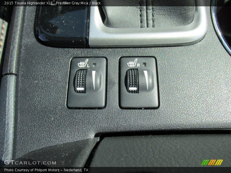 Predawn Gray Mica / Black 2015 Toyota Highlander XLE