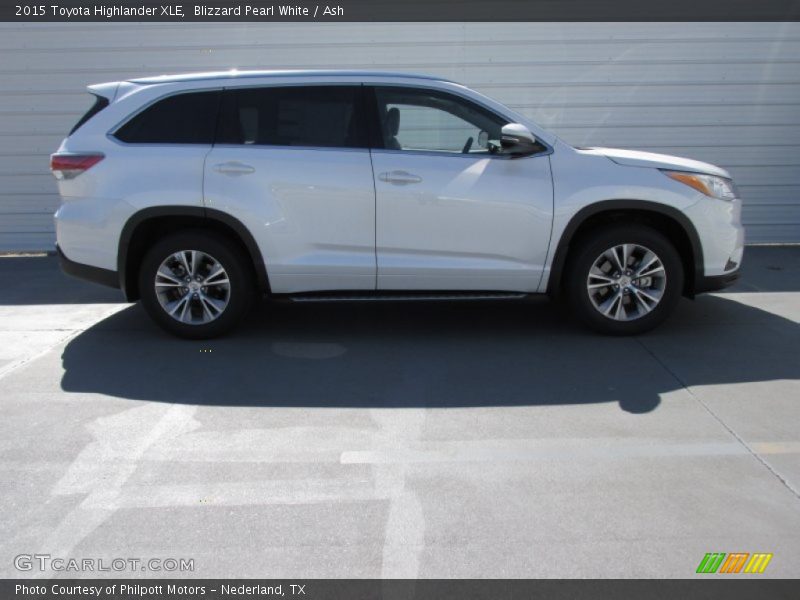 Blizzard Pearl White / Ash 2015 Toyota Highlander XLE