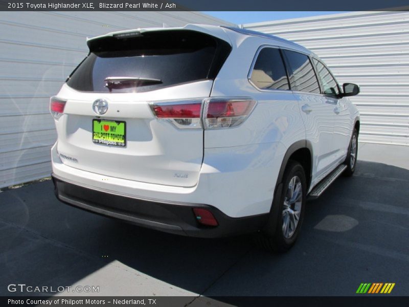 Blizzard Pearl White / Ash 2015 Toyota Highlander XLE