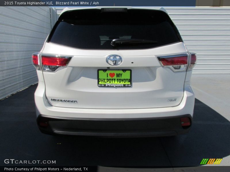 Blizzard Pearl White / Ash 2015 Toyota Highlander XLE