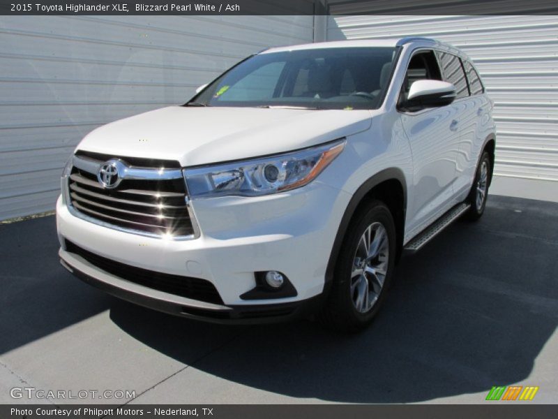 Blizzard Pearl White / Ash 2015 Toyota Highlander XLE