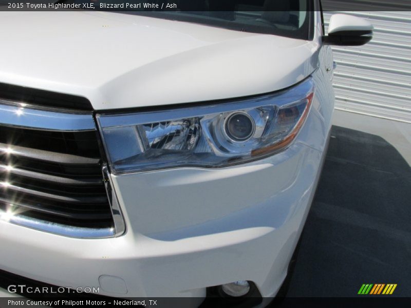 Blizzard Pearl White / Ash 2015 Toyota Highlander XLE