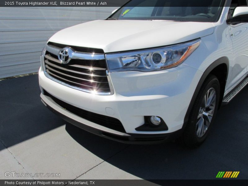 Blizzard Pearl White / Ash 2015 Toyota Highlander XLE