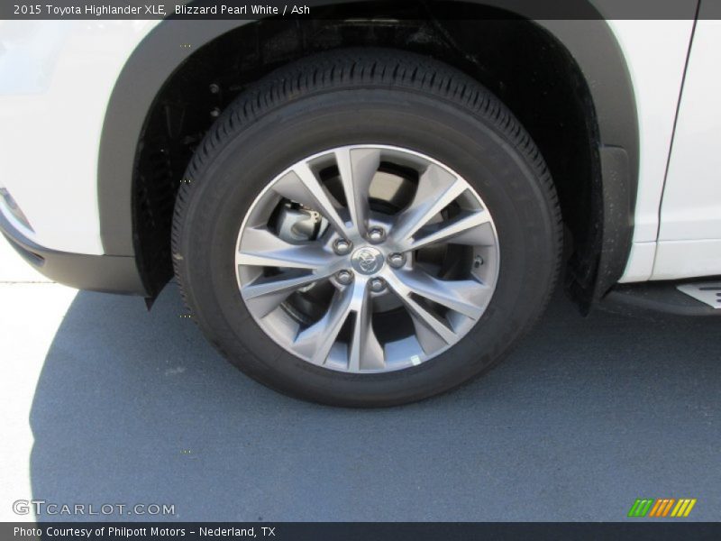 Blizzard Pearl White / Ash 2015 Toyota Highlander XLE