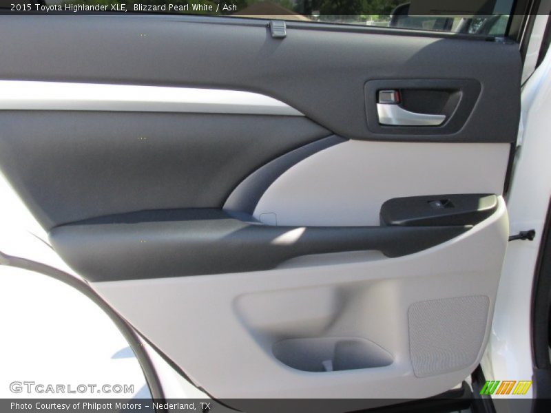 Blizzard Pearl White / Ash 2015 Toyota Highlander XLE