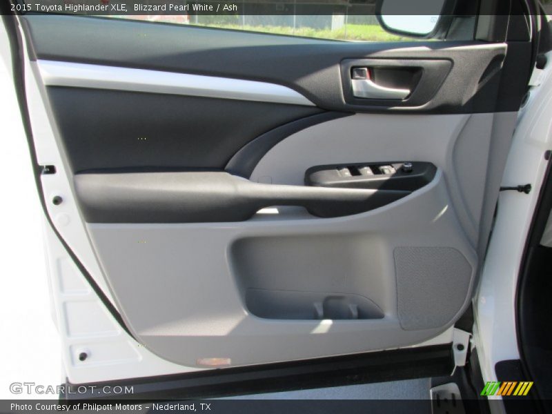 Blizzard Pearl White / Ash 2015 Toyota Highlander XLE