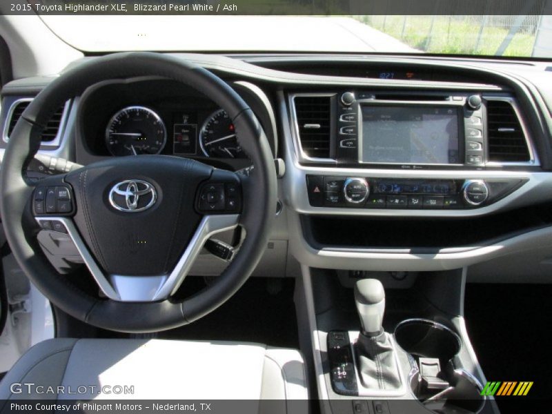 Blizzard Pearl White / Ash 2015 Toyota Highlander XLE