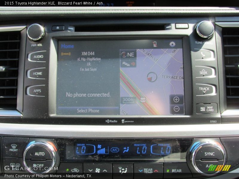 Blizzard Pearl White / Ash 2015 Toyota Highlander XLE