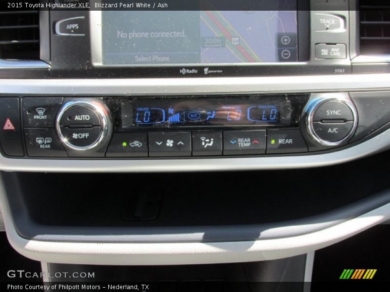 Blizzard Pearl White / Ash 2015 Toyota Highlander XLE
