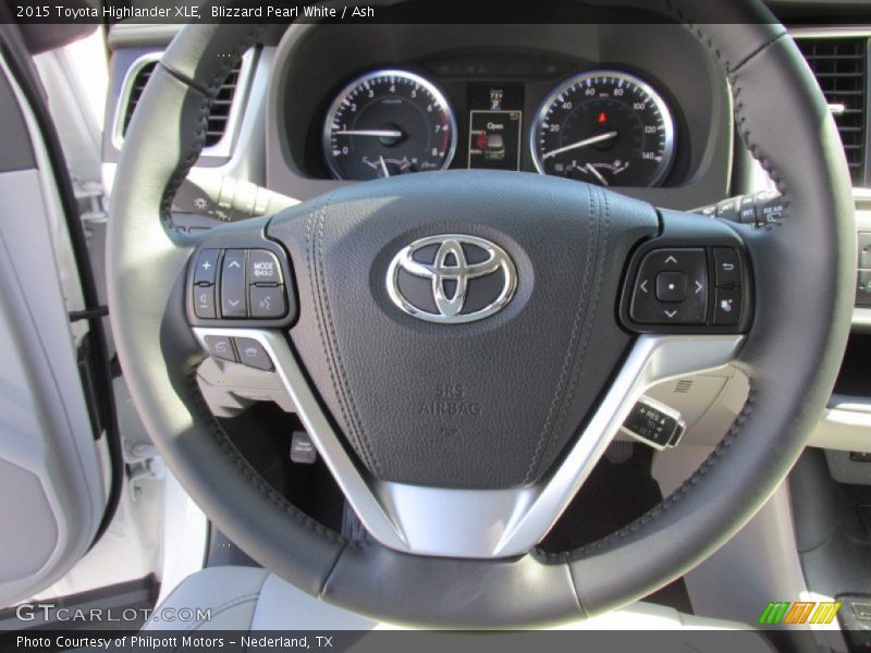 Blizzard Pearl White / Ash 2015 Toyota Highlander XLE